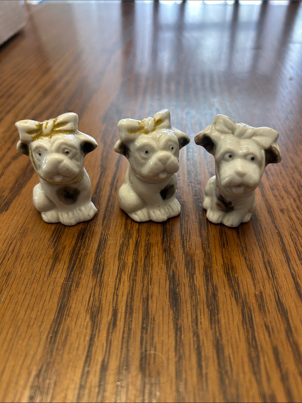 Vintage miniature dog figurines